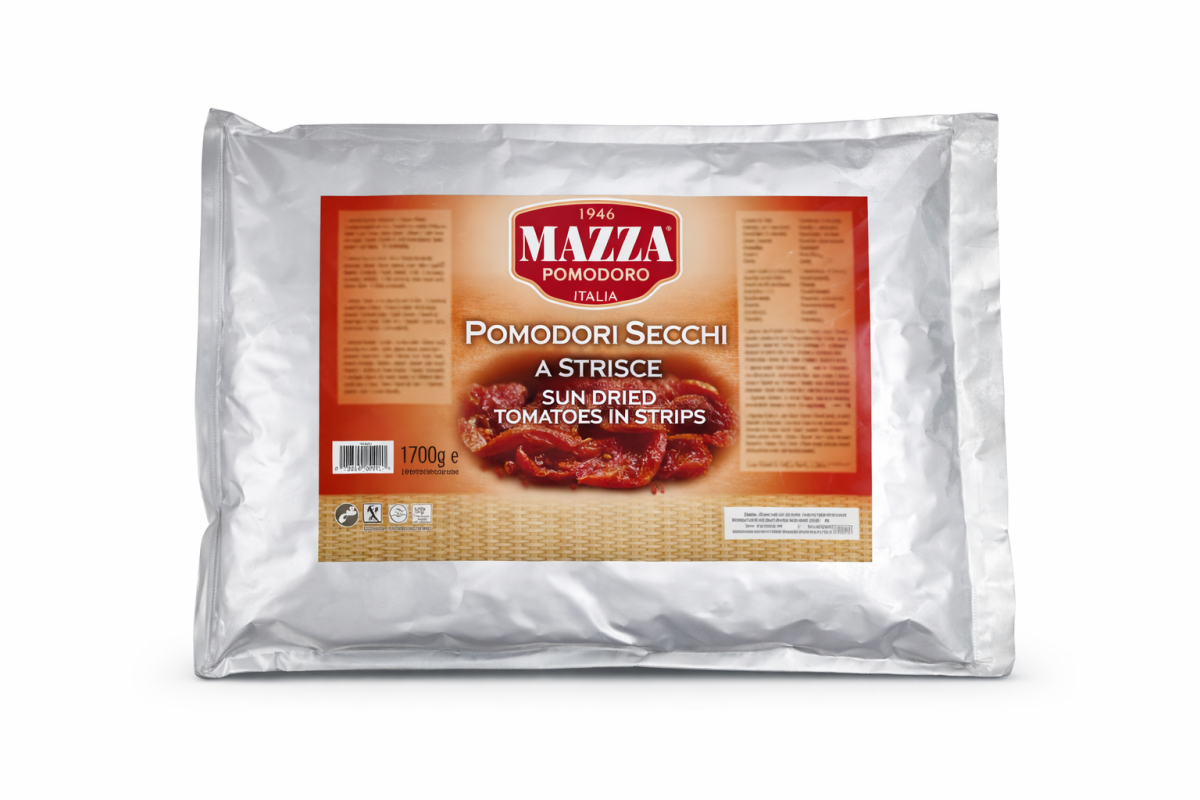 Päikesekuivatatud tomatite ribad päevalilleõlis, MAZZA ALIMENTARI, 1,7 kg