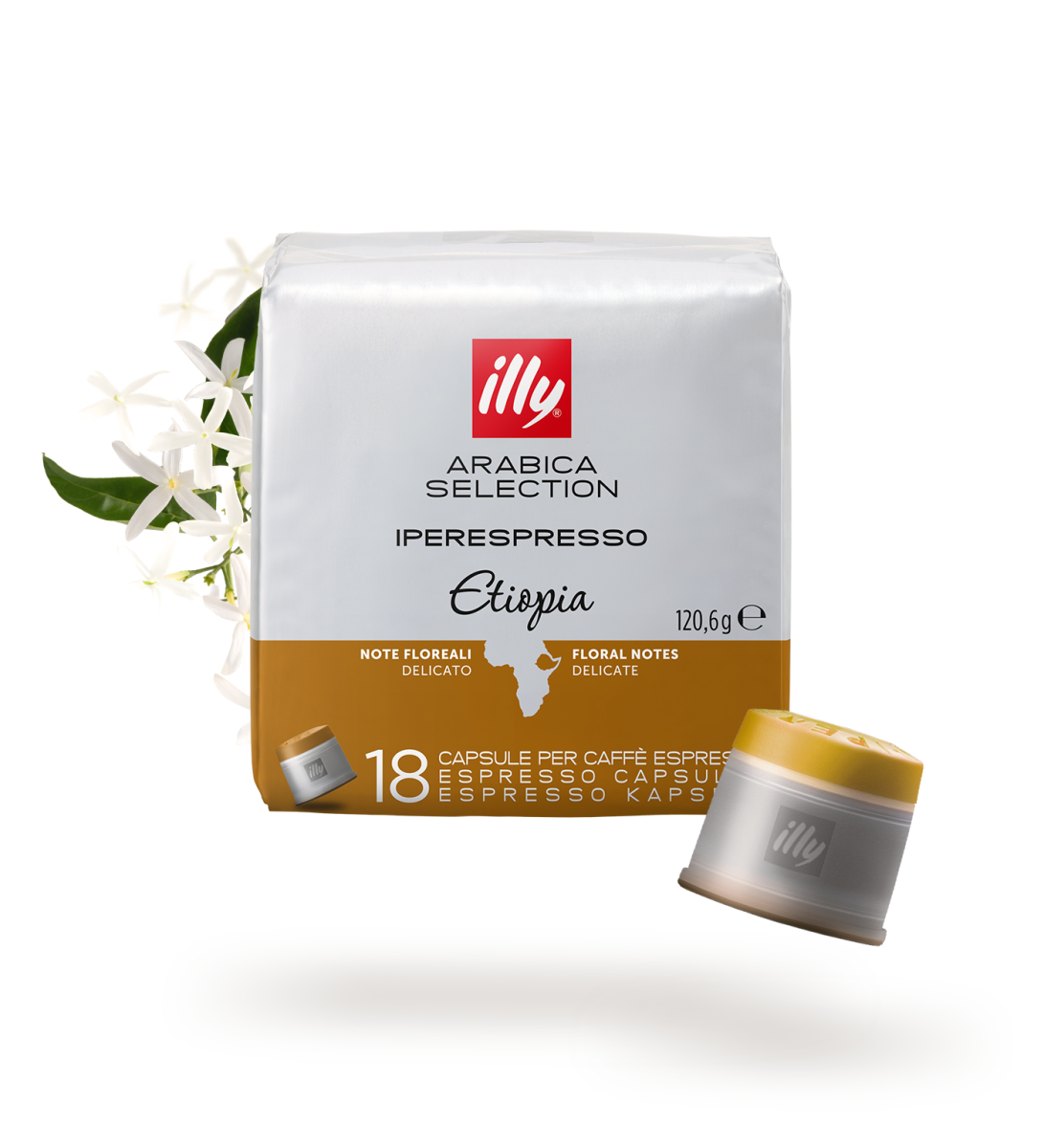 Arabica Selection espressokapslid Etioopia (Ethiopia), ILLY, 18 tk