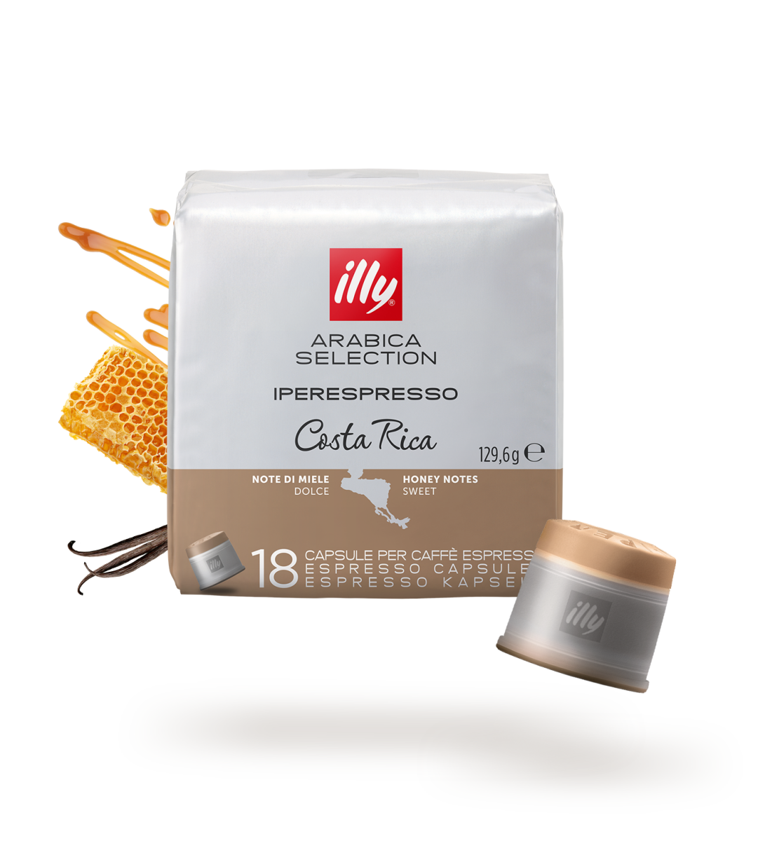 Arabica Selection espressokapslid Costa Rica, ILLY, 18 tk