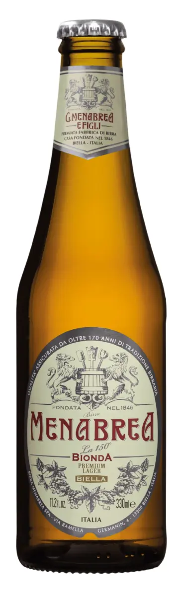 Õlu Birra Menabrea Bionda Premium Lager, 4,8%, BIRRA MENABREA, 33 cl
