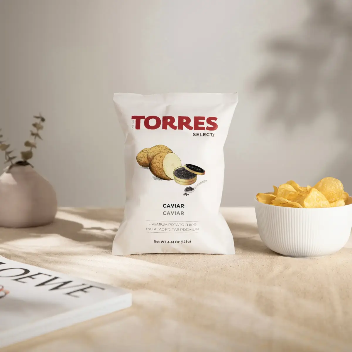 Kartulikrõpsud kaaviari maitsega, TORRES, 110 g