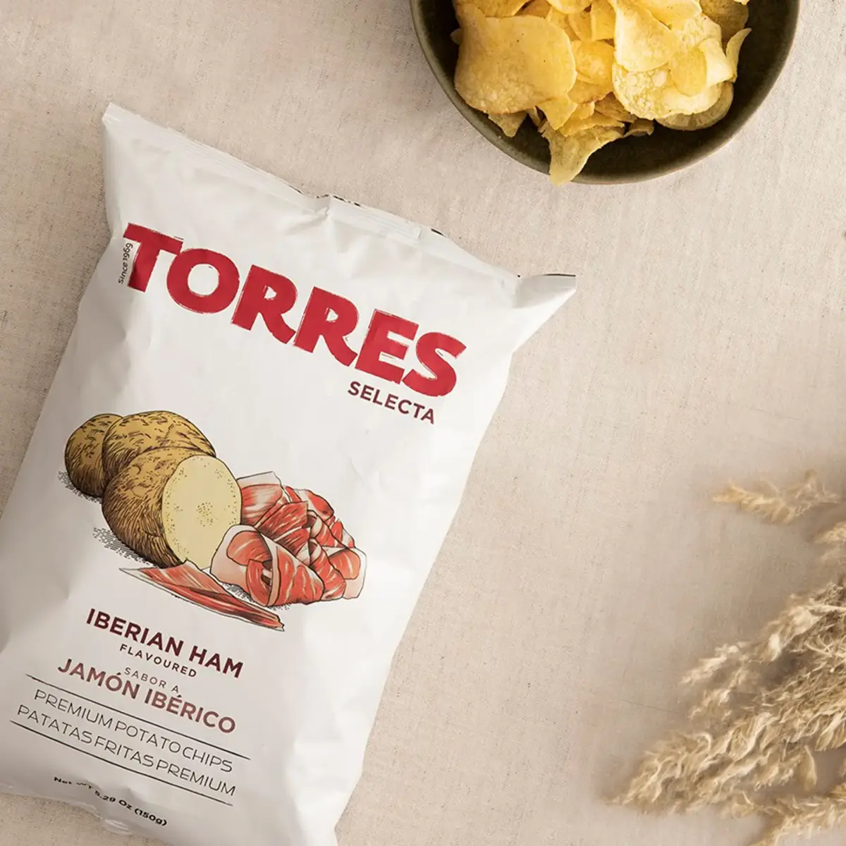 Kartulikrõpsud Iberico singi maitsega, TORRES, 150 g