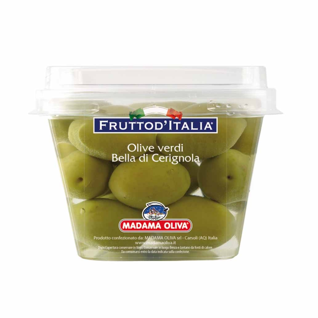 Rohelised oliivid kiviga Bella di Cerignola, MADAMA OLIVA, 480/250 g