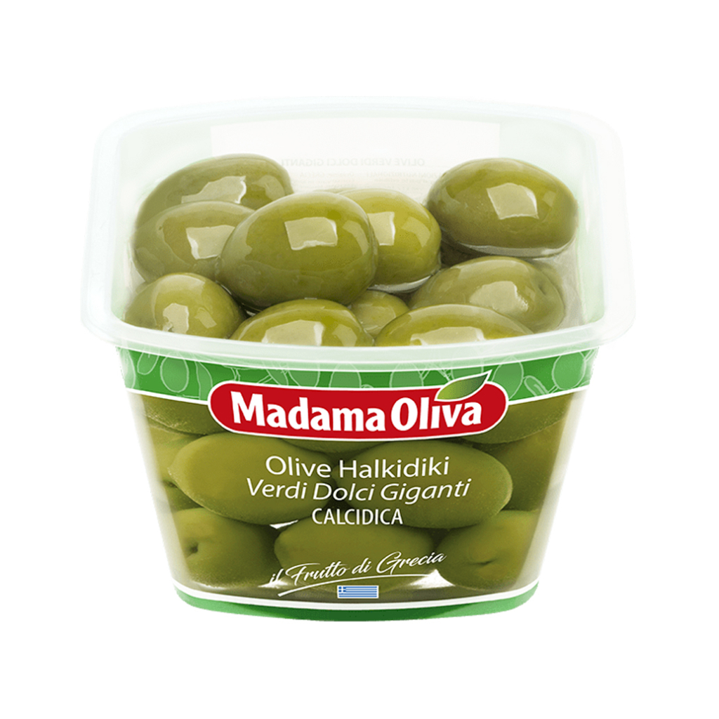 Suured rohelised oliivid kiviga Giganti, MADAMA OLIVA, 480/250 g
