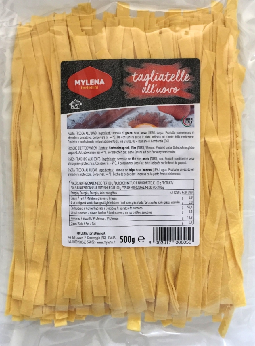 Värske munapasta Tagliatelle, MYLENA, 500g