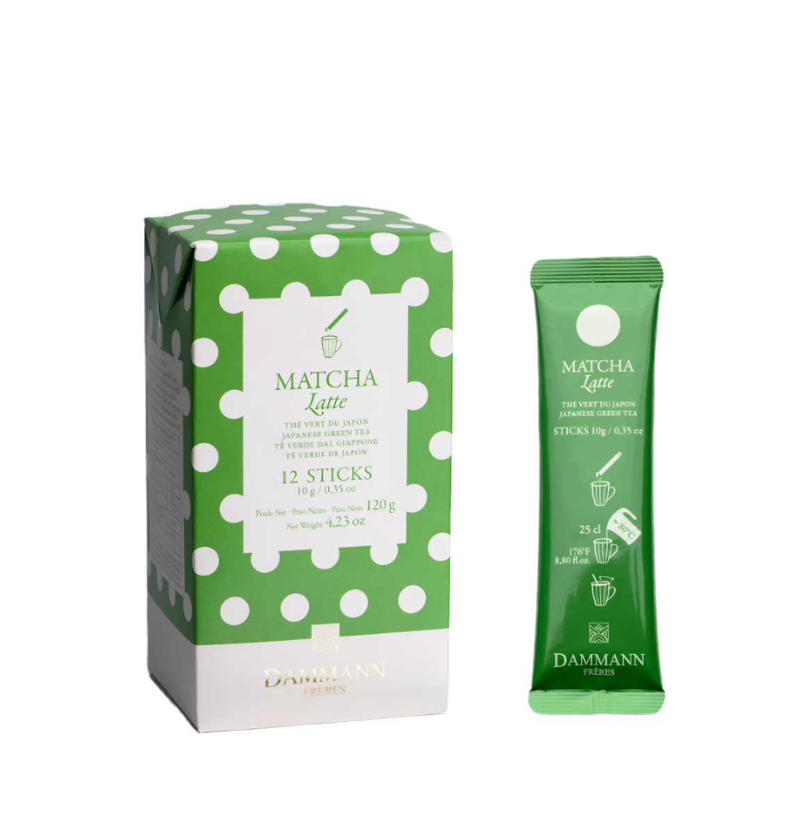 Matcha latte 12tk pakis, DAMMANN FRERES, 120g