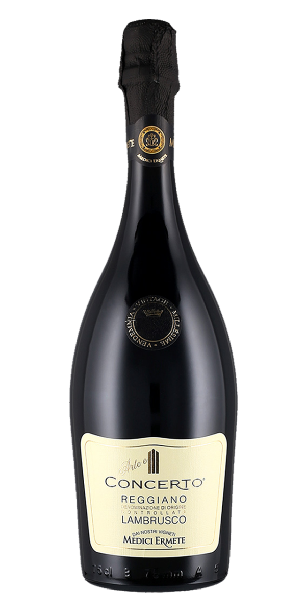 Poolvahuvein Lambrusco Reggiano DOC Concerto BIO, 11,5%, 37,5cl, MEDICI ERMETE