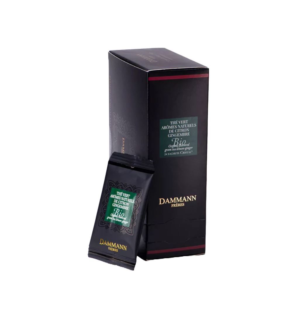 Roheline tee sidruni-ingveriga orgaaniline 24tk, DAMMANN FRERES