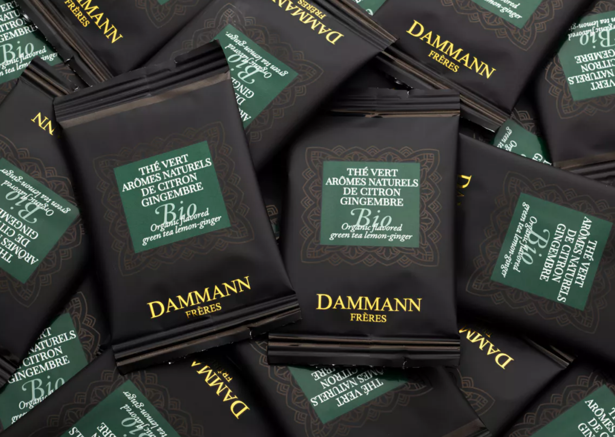 Roheline tee sidruni-ingveriga orgaaniline 24tk, DAMMANN FRERES