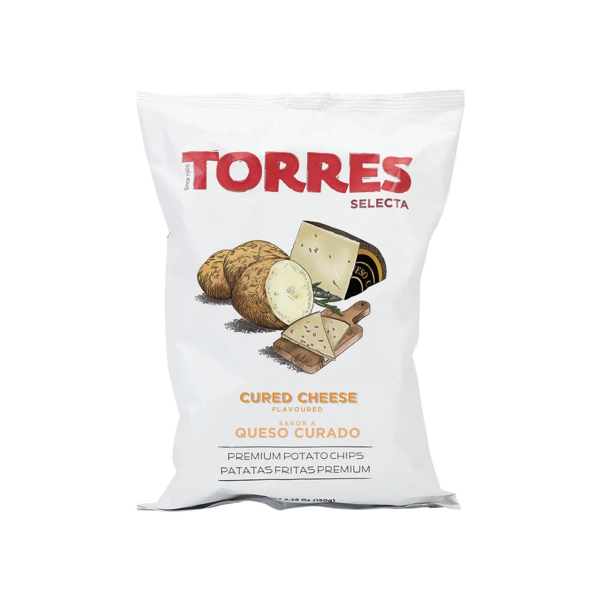 Kartulikrõpsud laagerdunud juustuga, TORRES, 150 g