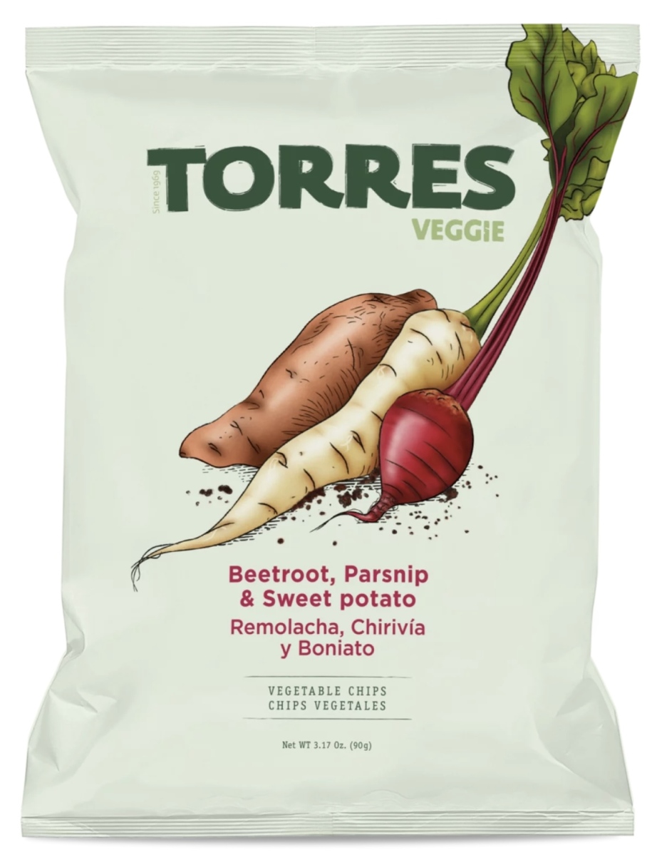 Köögiviljakrõpsud peedi, pastinaagi ja bataadiga, TORRES, 90 g
