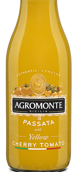 Tomatipüree kollastest tomatitest ja kirsstomatitest, AGROMONTE, 520g