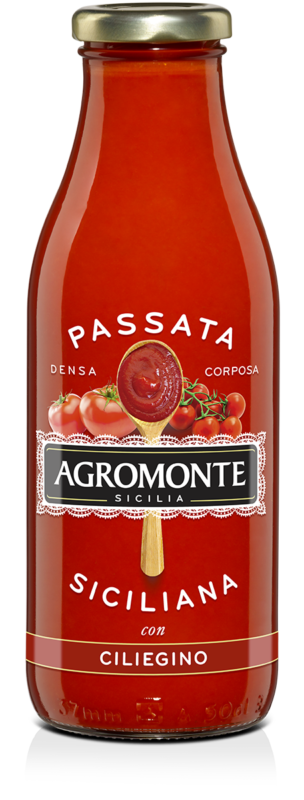 Tomatipüree tomatitest ja kirsstomatitest, AGROMONTE, 520g