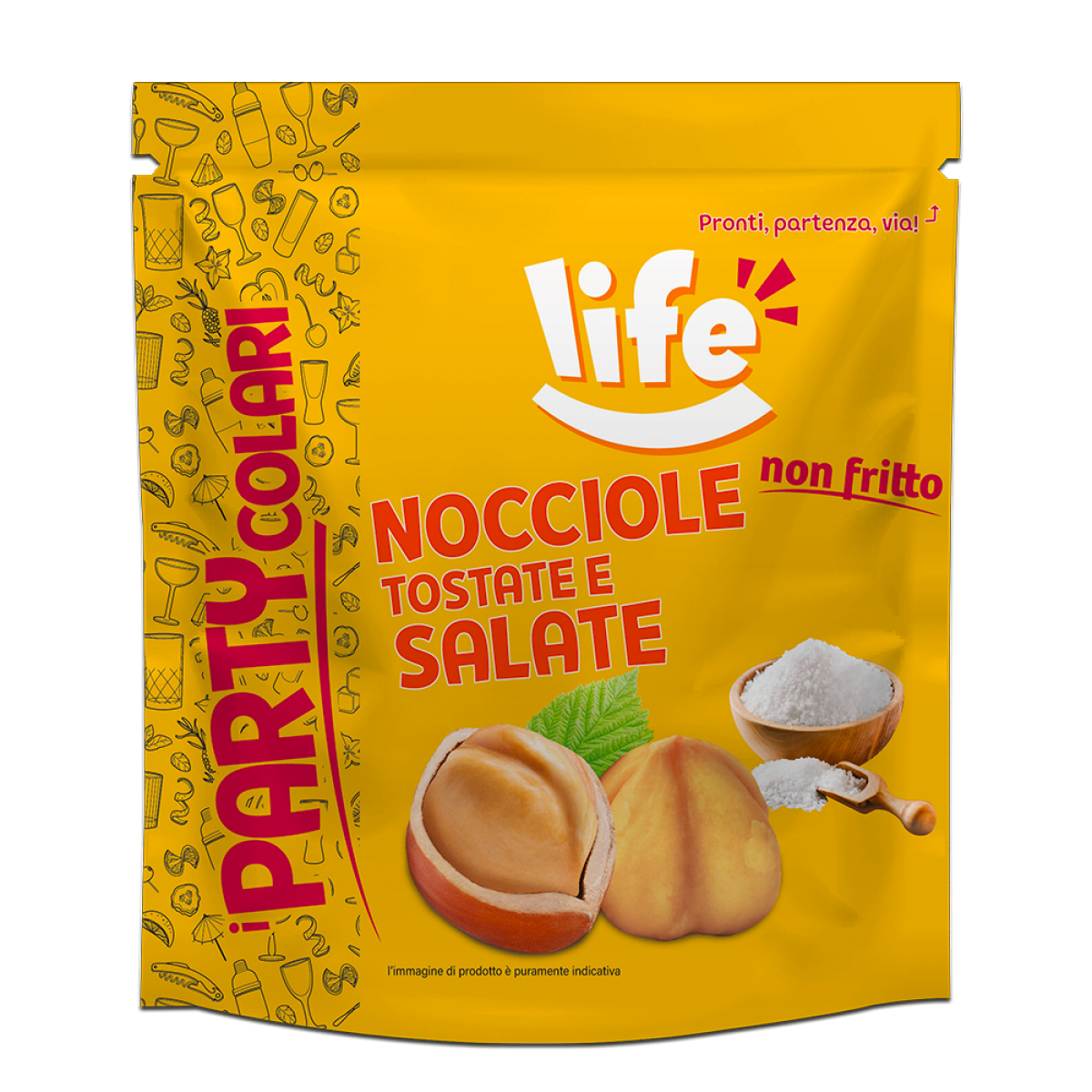 Soolatud ja röstitud sarapuupähklid, LIFE, 100g, BB: 10.10.2025