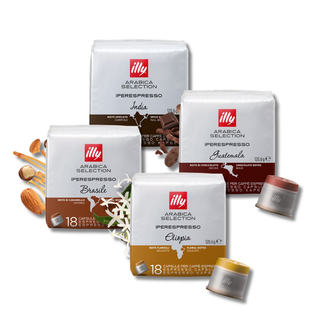 Kohvikapslite assortii, ILLY CAFFE, 4 x 18 tk