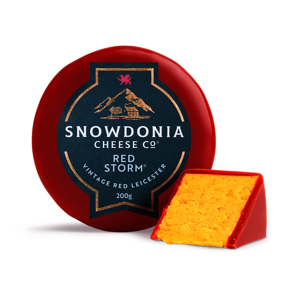 Vintage punane Leicester juust RED STORM 200g, SNOWDONIA