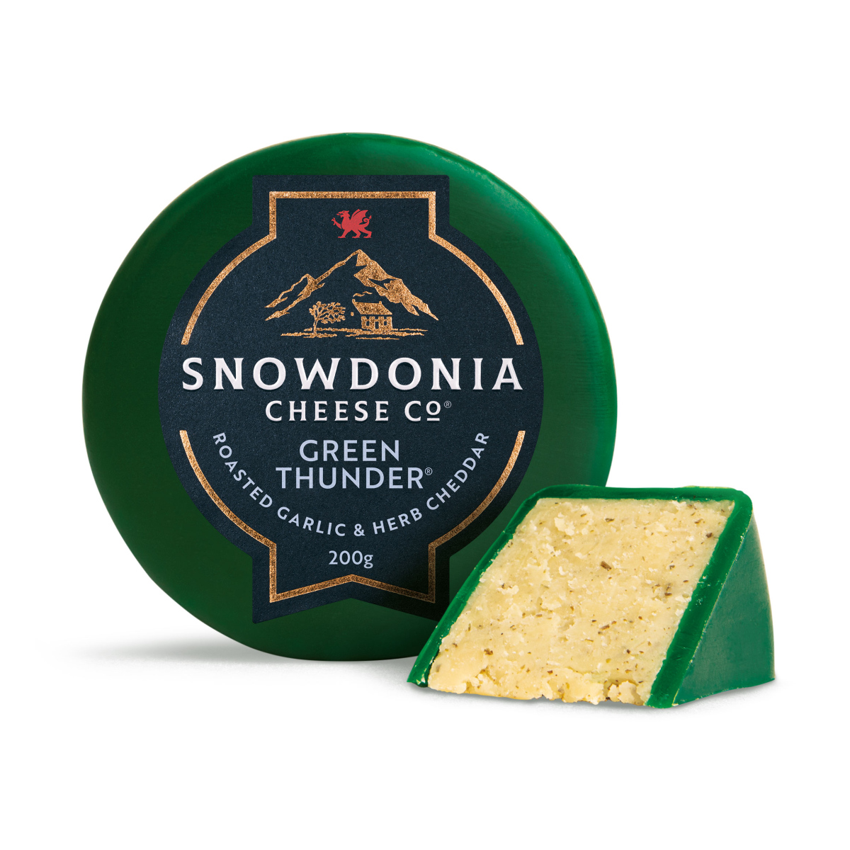 Laagerdunud Cheddar juust GREEN THUNDER 200g, SNOWDONIA