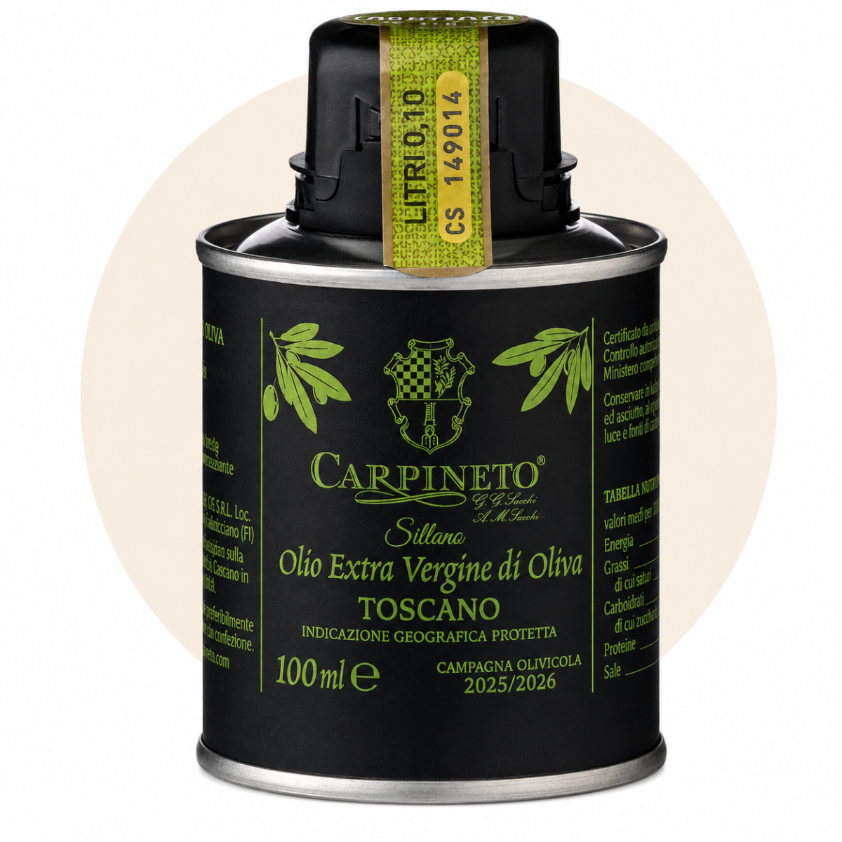Sillano ekstra väärisoliiviõli Toscano IGP, CARPINETO, 100 ml